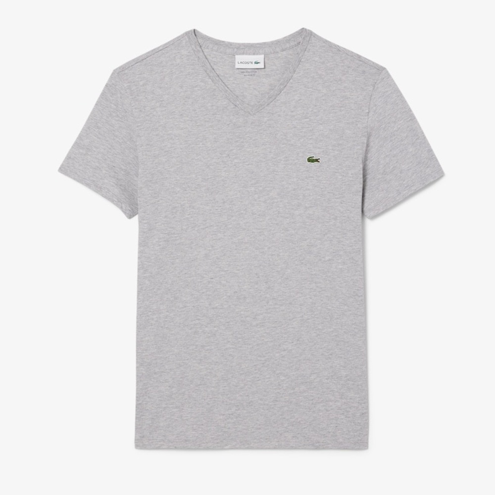 Lacoste Gray Short Sleeve Tee Classic Fit